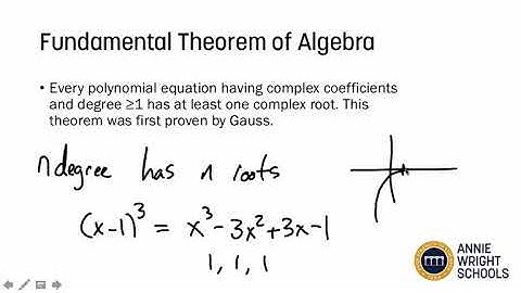 Lesson 4.6 - Fundamental Theorem of Algebra & Review