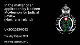 In the matter of an application by Noeleen McAleenon for Judicial Review (Northern Ireland)