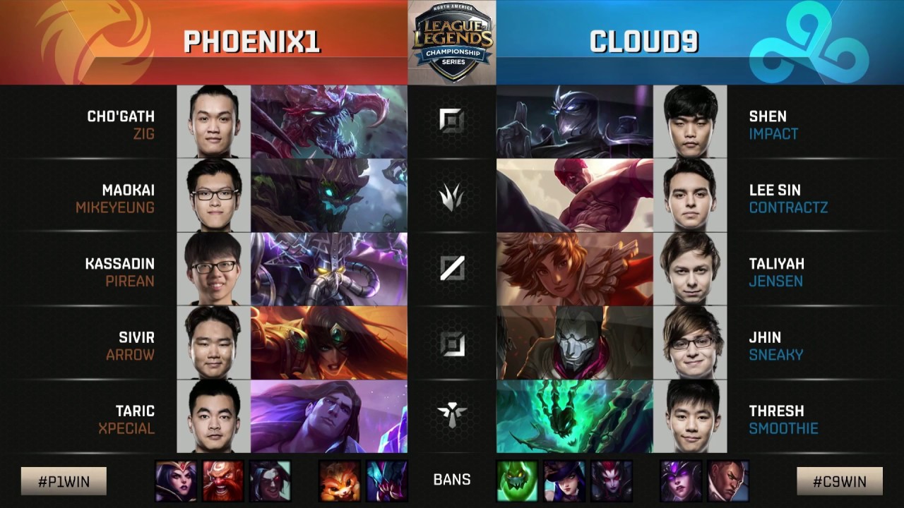 C9 vs P1 (LCS NA 2017s Неделя 7) игра 2