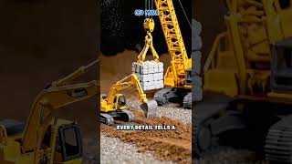 Hard Work at the Tiny Quarry 💪 #miniatureworld #miniconstruction #satisfyingshorts #shorts