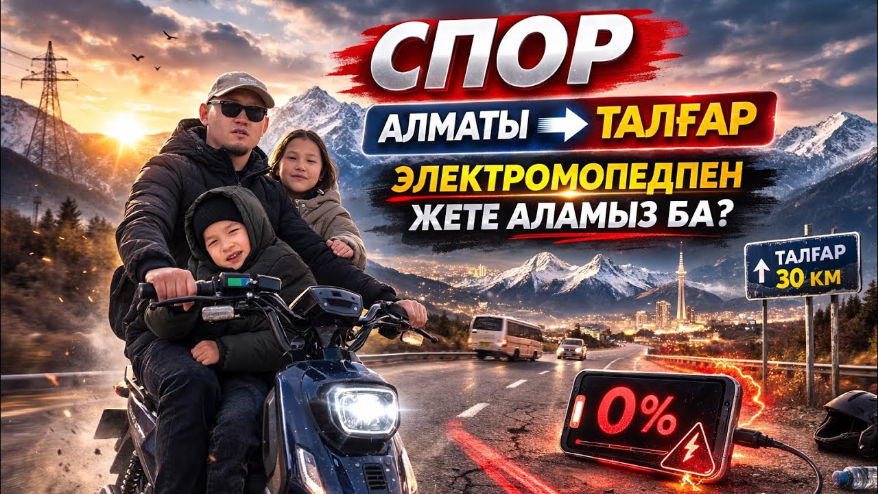 Алматыдан Талғарға дейін Электромопедпен жете аламызба? 