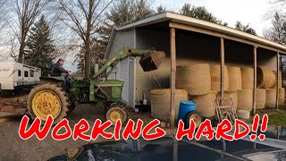 How to move hay with a John Deere | Hobby Farming | Homesteading