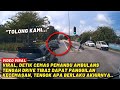 Viral detik cemas pemandu ambulans tengah drive tiba2 dapat panggilan kecemasan tengok apa berlaku