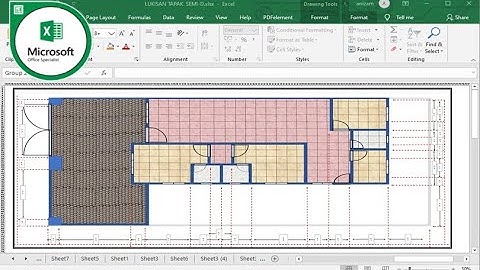 EXCEL TUTORIAL: HOW TO DRAW FLOOR PLAN DETAIL & FINISHING USING MICROSOFT EXCEL. PART 3