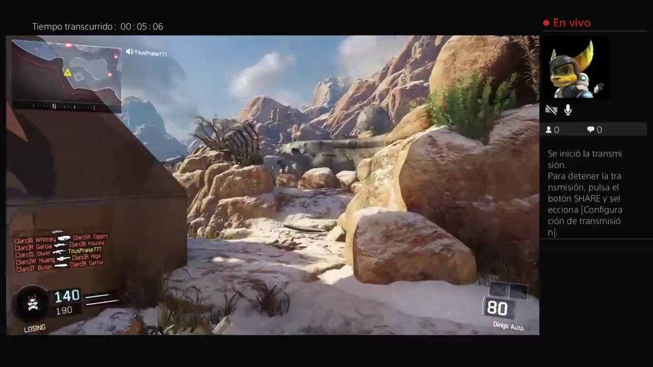 Transmisión de PS4 en vivo de TitusPraise777