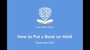 Library Tutorial | How to Put a Book on Hold (2020-0912)