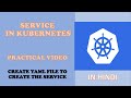 Service in Kubernetes Part-2: Creating Yaml file to Create service in k8s in Hindi