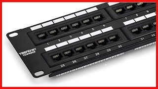 Famous TRENDnet 48-Port Cat6 Unshielded Patch Panel, Wallmount or Rackmount, Compatible with Cat3,4,5,5e,6 Net Worth