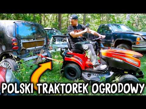 Traktorek ogrodowy Cedrus C-TRAC - 102HC test w ciężkim terenie - Fox Corner