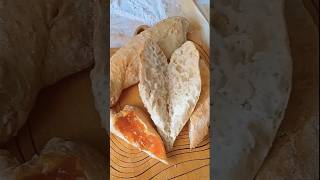 Easy recipe 🥖🥖🥖 France baguette 🇫🇷 NO-KNEAD, 5 minutes of effort #baguette #nokneadbread #shorts