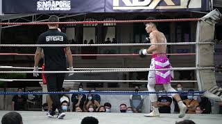 Kittipong (SG) vs Kris Leverton (UK), Professional Boxing, Round 2