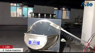 AILE 60CPM Aerosol Valve Inserter Aerosol Valve Feeding Machine Aerosol Filling Line(test video)