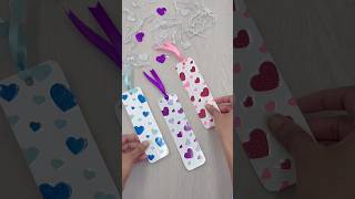 DIY Valentine bookmarks | Valentine’s day art and craft