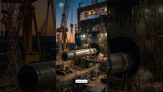 How Giant Ship Shafts Are Installed 😧 #shorts