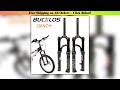 Top BUCKLOS Folding Bike Fork Air Suspension 20inch Bicycle Fork 9*100mm Bmx E-Bike Forks 100mm Tra