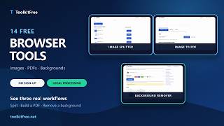 14 Free Browser Tools for Images, PDFs & More — ToolkitFree