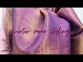 Winter saree styling tips | How to stay warm in a saree in a winter wedding | Ritu Rajput