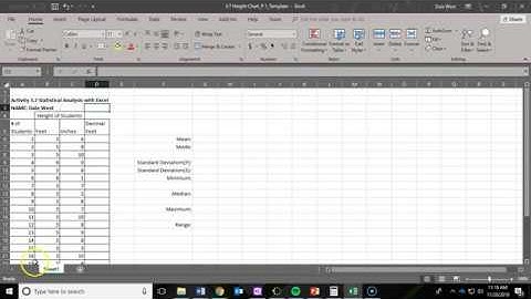 3.7-Part 1-Stat Analysis with Excel