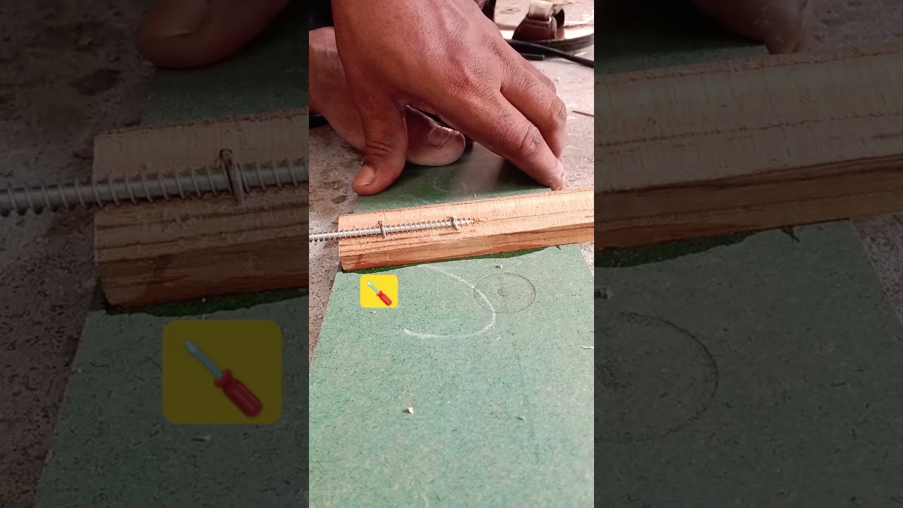screw process woodwork 🪵 🪛
