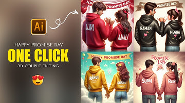 Promise Day Ai Photo Editing | Promise Day Ai Image Generator | Happy Promise Day Name Video Editing