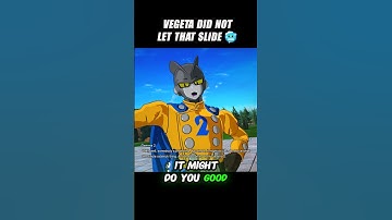 Vegeta Did Not Let That Slide Lol 🥶 #crashout #gamma2 #sparkingzero #dragonballz #dbz