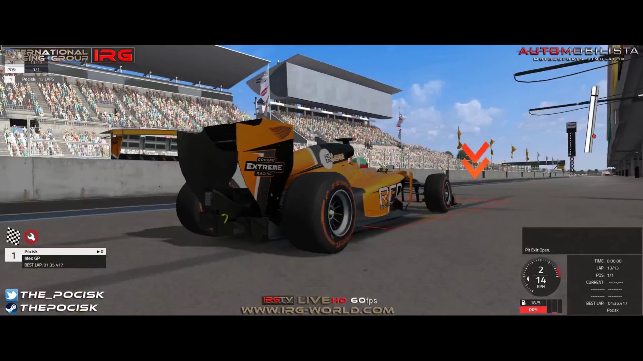 Let's play - Automobilista - Formula Reiza - Kansai 2015 GP - Live stream
