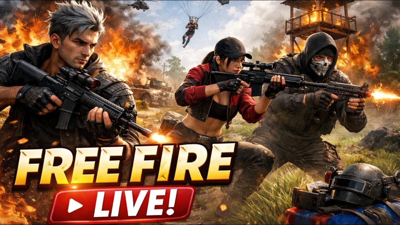 FREE FIRE GAMEPLAY LIVE 🛑🛑