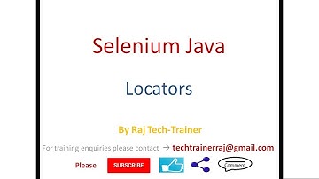 Selenium Java Locators | By ID,Name,Class,Xpath, CSS Selector,TagName, linktext, partial link text,