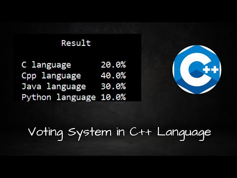 Voting system in cpp language || Cpp language project