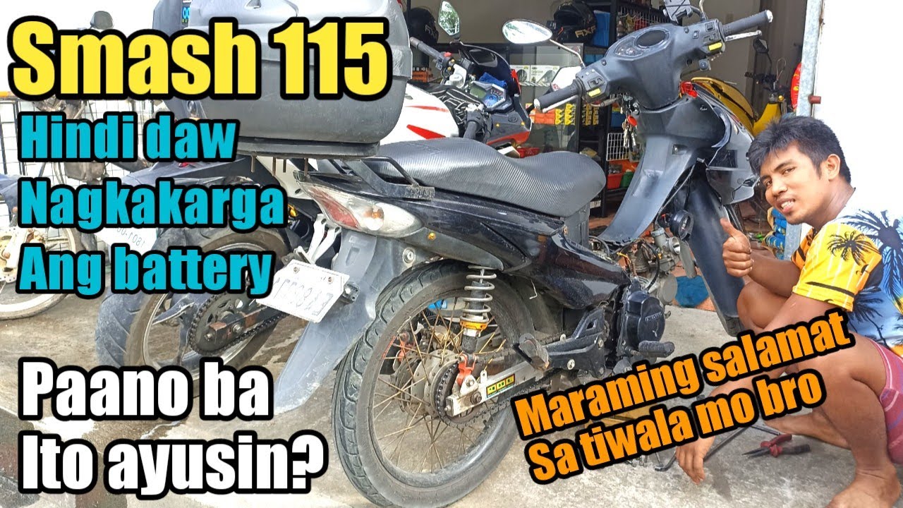 Suzuki smash 115 ,Hindi nagkakarga ang battery ,Alamin natin kung bakit ayaw mag charge