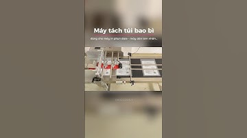 Máy tách túi bao bì | Máy tách tem nhãn dùng cho máy in phun date | Băng tải tách túi tự động