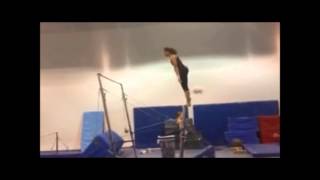 Lauren Level 10 Bars practice session full bar routine without Tkachev November 2013