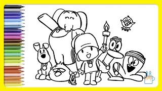 Vamos desenhar e colorir os Jogos Olímpicos do Pocoyo screenshot 3