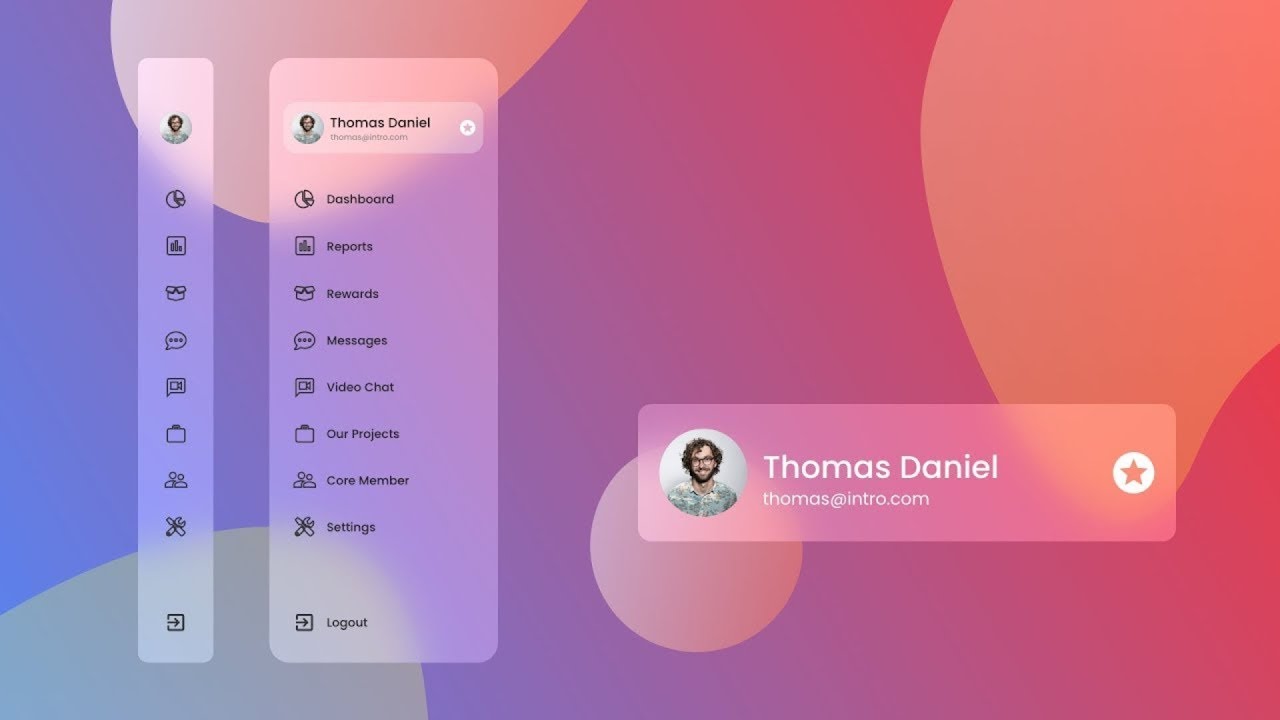How To Make Sidebar Menu on Website Using HTML And CSS | Learn HTML ...