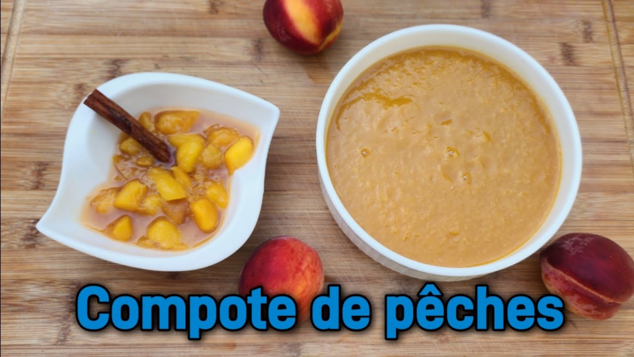 Compote de pêches maison