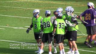 2017 Albany Vs Hopkins Fall Ball Lacrosse Scrimmage Highlights