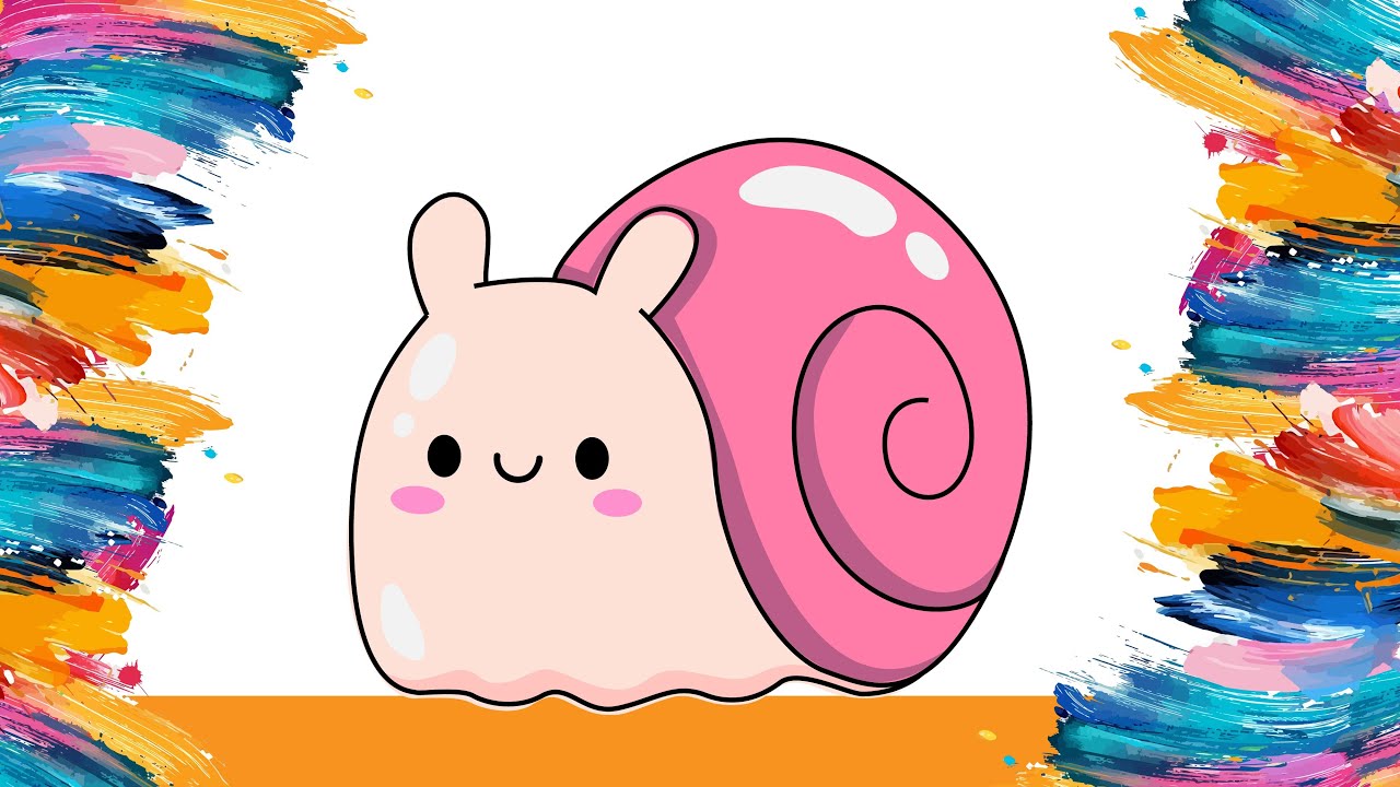 Cute Snail Drawing 🐌🌈 | Drawing & Coloring for Kids