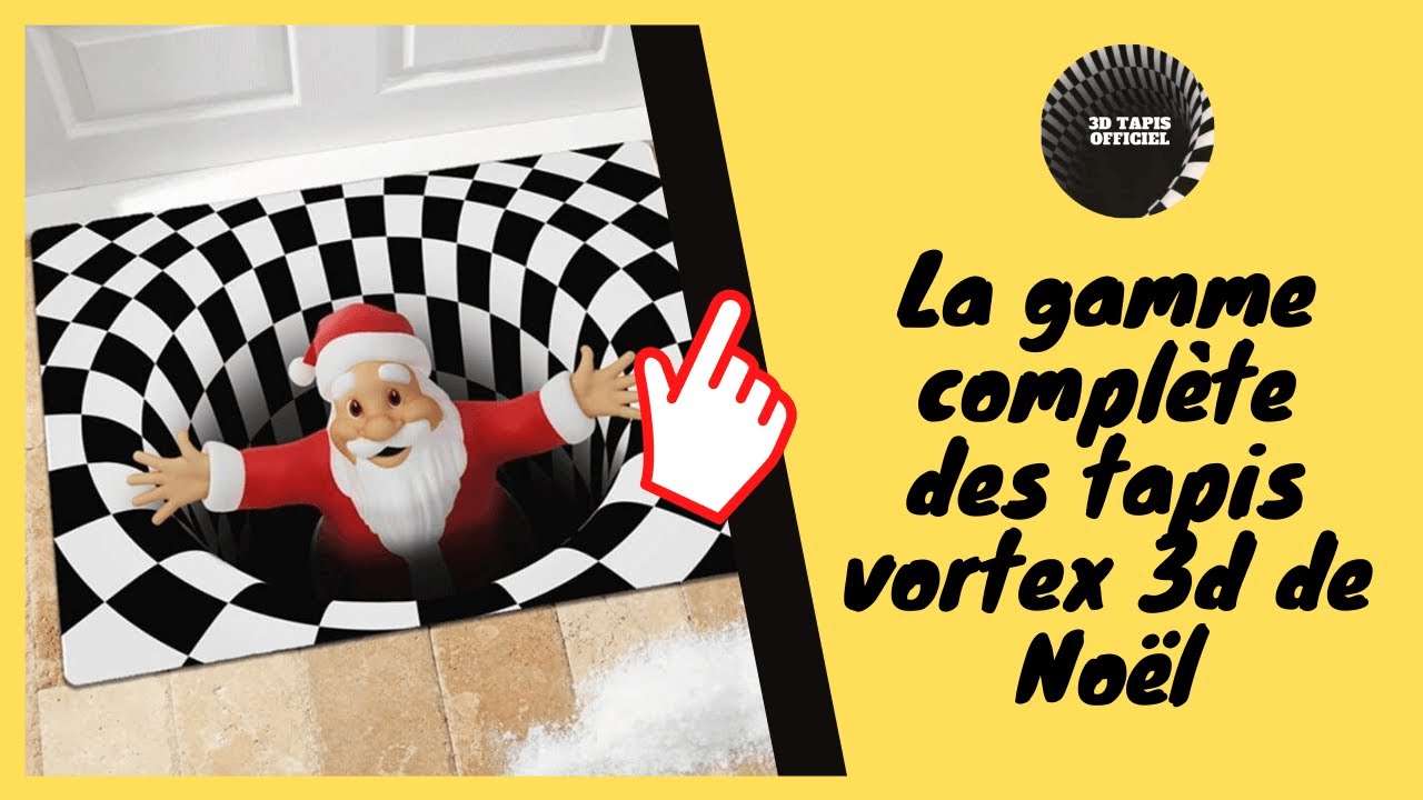 Envie de passer un Noël exceptionnel 🎅 ? Optez pour notre tapis vortex 3d pour Noël 😍