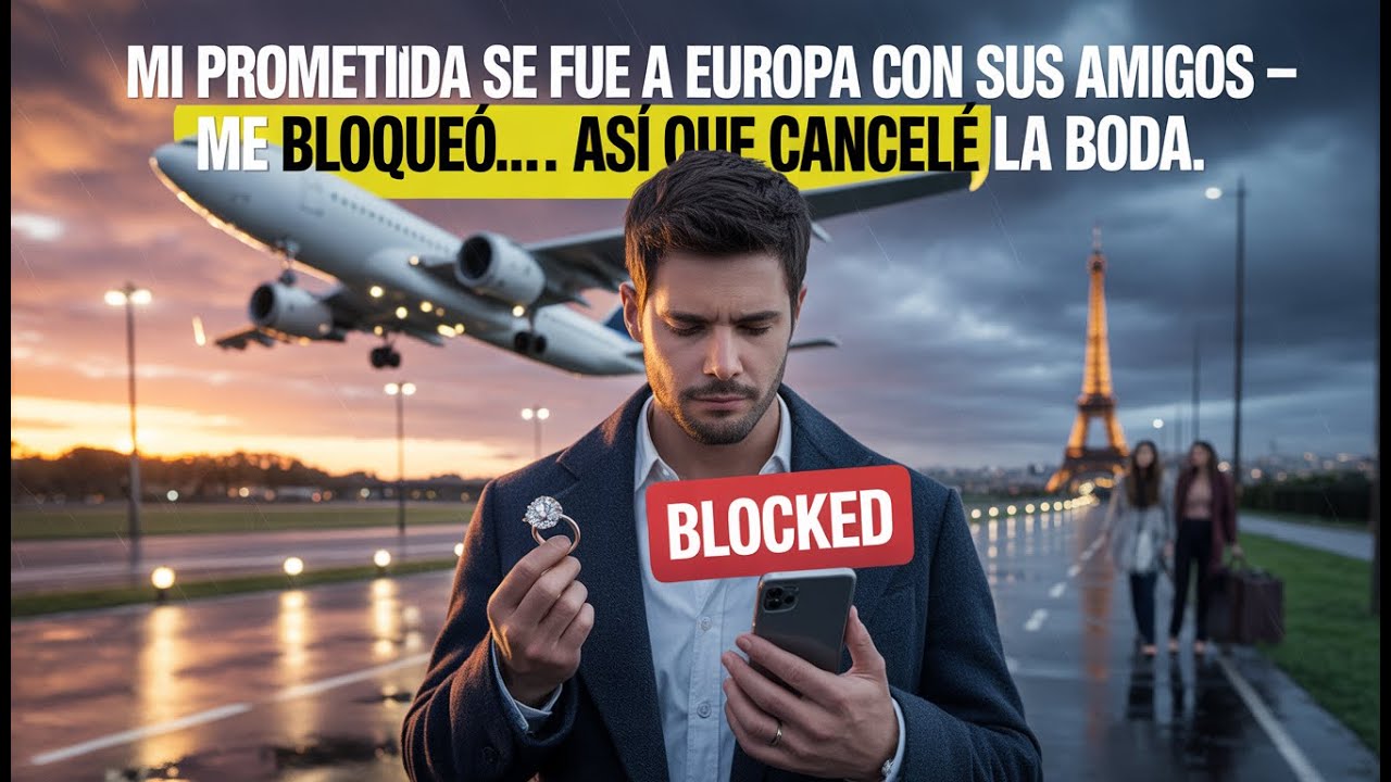 Mi prometida se fue a Europa con sus amigos — me bloqueó… así que cancelé la boda.
