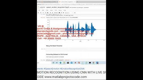 SPEECH EMOTION RECOGNITION USING CNN WITH LIVE SPEECH DATA PYTHON CODE