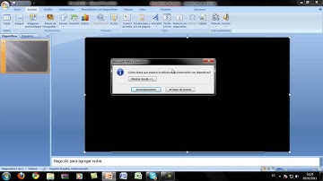 Como insertar sonido y video en Power Point 2007.
