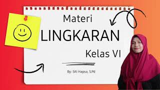 Unsur -Unsur Lingkaran || Matematika Kelas 6 Unsur -Unsur Lingkaran || Matematika Kelas 6