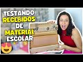 Recebi 4 caixas de material escolar e testei tudo 