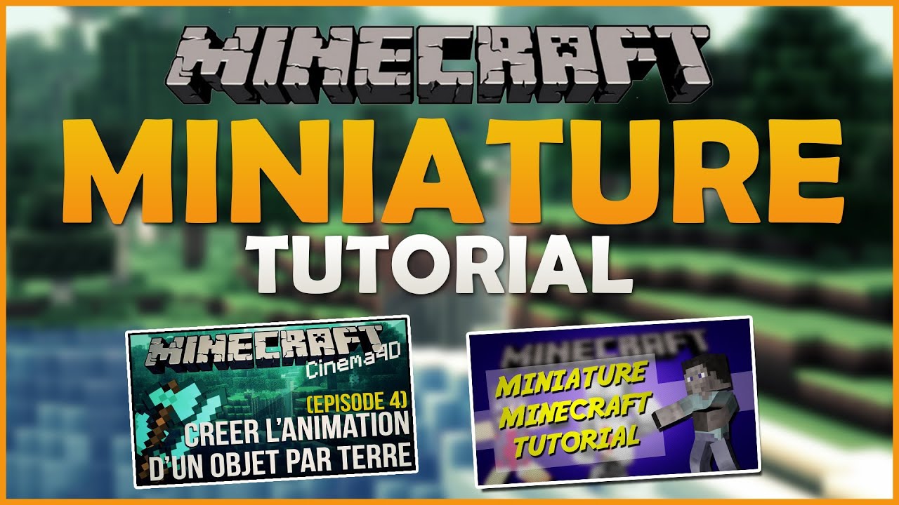 Photoshop : Créer une miniature Minecraft - YouTube