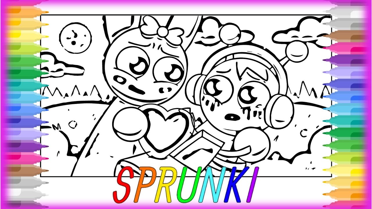 Incredibox SPRUNKI - PINKI Fixes OREN's BROKEN HEART Coloring Page / How to Color INCREDIBOX ...