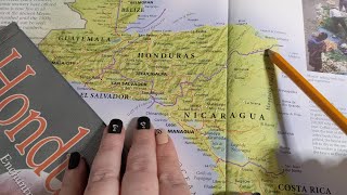 ASMR ~ Honduras History & Geography ~ Soft Spoken Map Tracing Page Turning screenshot 1