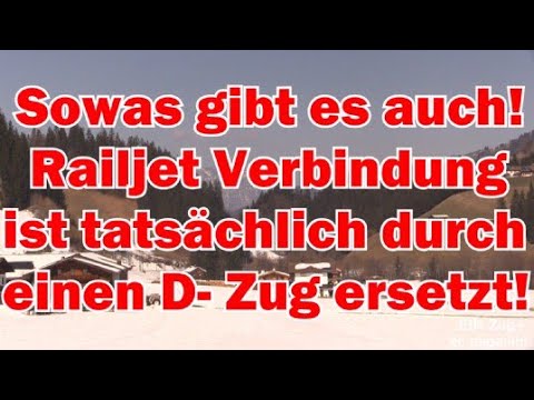 Sowas gibt es hier auch! ÖBB Railjet Verbindung tatsächlich durch einen D Zug ersetzt!