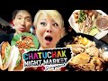 EATING AT CHATUCHAK - THAI NIGHT MARKET IN SINGAPORE!! ft. @ZermattNeo  and Thara #RainaisCrazy