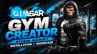 [QBCore/ESX/Qbox] Quasar Gym Creator | Realistic Fitness Script for Fivem| Installation & Showcase
