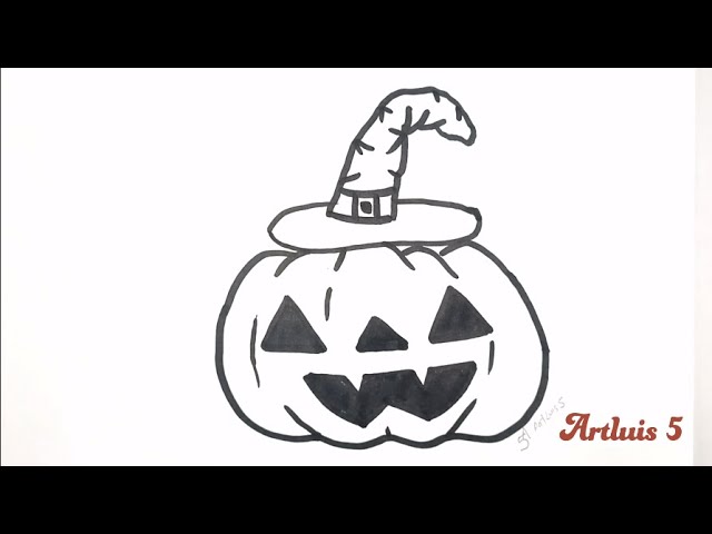 HALLOWEEN como desenhar ABÓBORA 🎃 de Halloween kawaii ❤ Desenhos para  desenhar - Drawing to Draw 